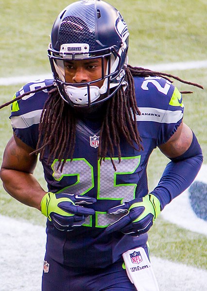 Sherman with the Seahawks in 2015.