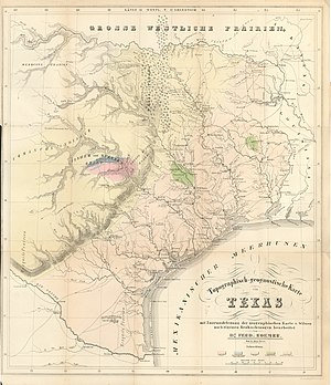 300px roemer topographisch geognostiche karte von texas 1849 uta