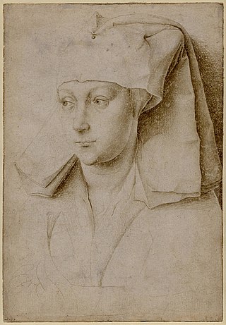 <i>Portrait of a Young Woman</i> (van der Weyden) Drawing by Rogier van der Weyden