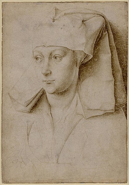 File:Rogier van der Weyden - Portrait of an unknown young woman - British Museum 180945001.jpg