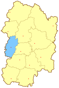 Михайловский уезд на карте