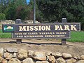 Mission Park municipal signage, Santa Barbara, CA, Sep 2017