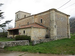 Vista general de la Iglesia de Santa Ana en Cantoral de la Peña.