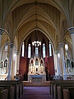 The church nave. Saint Mary Catholic Church (Delaware, Ohio) - interior, nave.jpg