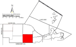 Lokasi Salem Township di Ottawa County.