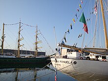 Santa Maria Manuela i Le Havre för huvudsejlen 2017