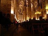 ]], o Santa Maria de les Arenes. Pl. Sta. Maria, 1 - pg. Born 1-3 - c. Sombrerers, 2-4 (Barcelona). Fotografies fetes el vespre del concert de nadal del Col·legi d'Aparelladors de Barcelona. This is a photo of a monument listed in the Spanish heritage register of Bienes de Interés Cultural under the reference RI-51-0000421. Object location 41° 23′ 01″ N, 2° 10′ 54.98″ E  View all coordinates using: OpenStreetMap