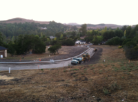 2013 reconstruction of Scenic Drive after 2005's landslide. Scenic Drive reconstruction in La Honda - September 2013.png