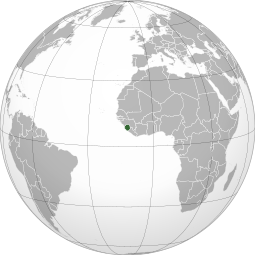 Localização República da Serra Leoa