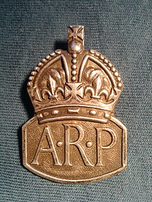 Silver 1936 ARP lapel badge Silver ARP Badge.jpg