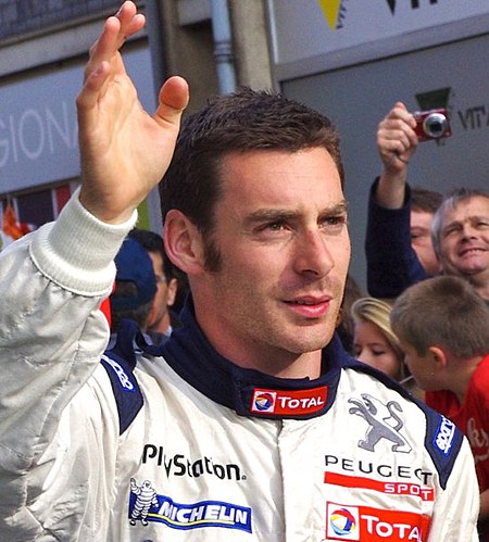 Simon Pagenaud Le Mans drivers parade 2011 crop.jpg