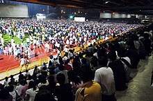 The National Solidarity Party's rally on 4 May at the Tampines Stadium Singapore GE2011 NSP Rally 01.jpg