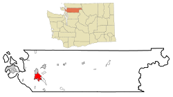 Skagit County Washington Incorporated and Unincorporated areas Mount Vernon Highlighted.svg
