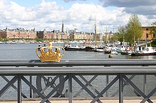 Skeppsholmsbron bridge between Blasieholmen and Skeppsholmen in Stockholm, Sweden