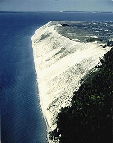 Aerial view of Sleeping Bear Dunes Sleeping Bear Dune Aerial View.jpg