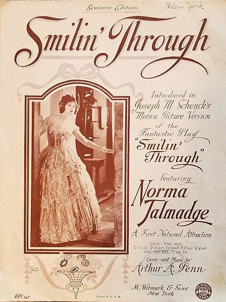 1922 music sheet with movie cover