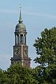 Deutsch: Turm der Hauptkirche St. Michaelis in Hamburg-Neustadt. This is a photograph of an architectural monument. It is on the list of cultural monuments of Hamburg, no. 13855.