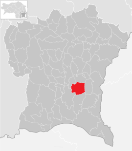 Poloha obce Stainz bei Straden v okrese Südoststeiermark (klikacia mapa)