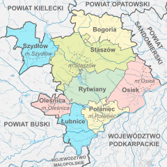 Plan powiatu staszowskiego