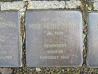Stolperstein Max Heinz Stern, 1, Hainstraße 31, Frankenberg, Landkreis Waldeck-Frankenberg.jpg
