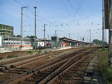 Tracks on the approach from Rostock