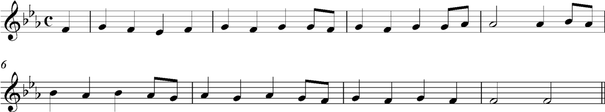 Second subject theme from the first movement of Beethoven's Piano Concerto No. 5 (Emperor)