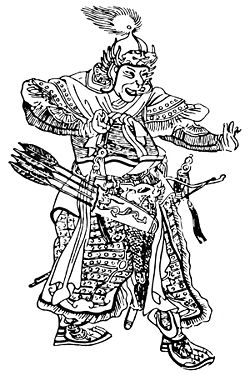 ציור סיני של סובוטאי מתקופת ימי הביניים