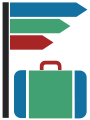 Suitcase icon blue green red dynamic v27.svg