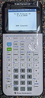 TI-83 Premium CE Texas Instruments graphing calculator