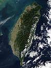 Satelitski posnetek Tajvana
