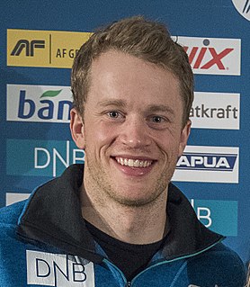 Tarjei Bø Norwegian biathlete