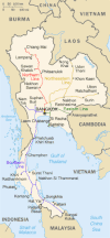 Map of Thailand rail lines