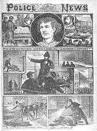 Elizabeth Stride vue par The Illustrated Police News, 6 octobre 1888.