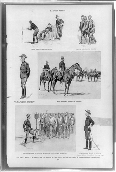 File:The great railway strikes-with the United States troops in Chicago - drawn by Frederic Remington. LCCN89708517.jpg