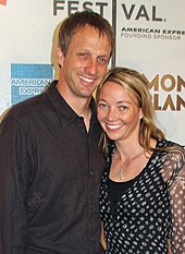 Hawk with his third wife, Lhotse Merriam, in 2007