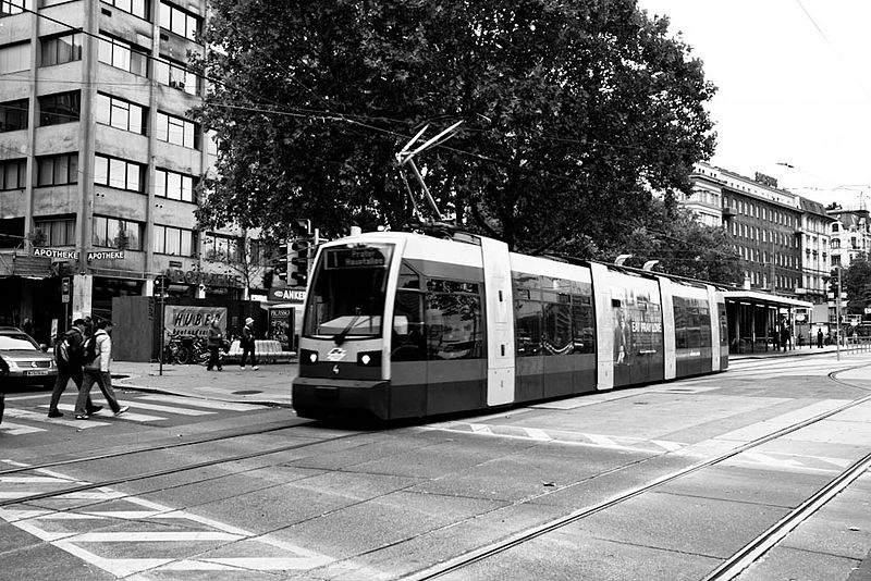 File:Tram at Schwedenplatz (5048595425).jpg