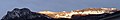 Panorama of mount Chegul and mount Marzola from east