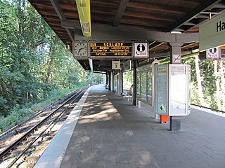 <span class="mw-page-title-main">Habichtstraße station</span> Railway station in Hamburg, Germany