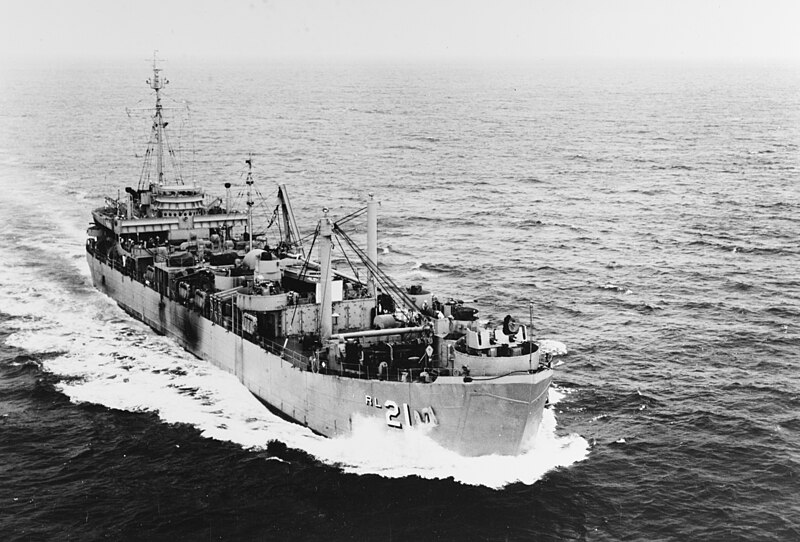 File:USS Proserpine (ARL-21) underway at sea, in August 1954 (NH 84647).jpg