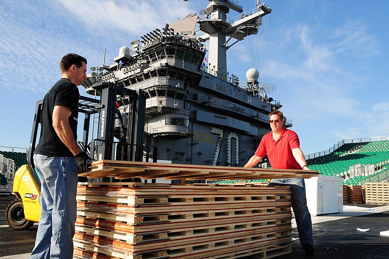 File:US Navy 111108-N-SB672-041 McWil Sport Surfaces employees begin laying the hardwood floor for a basketball court aboard the Nimitz-class aircraft c.jpg