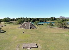 A melting pyramid built over a Cenote