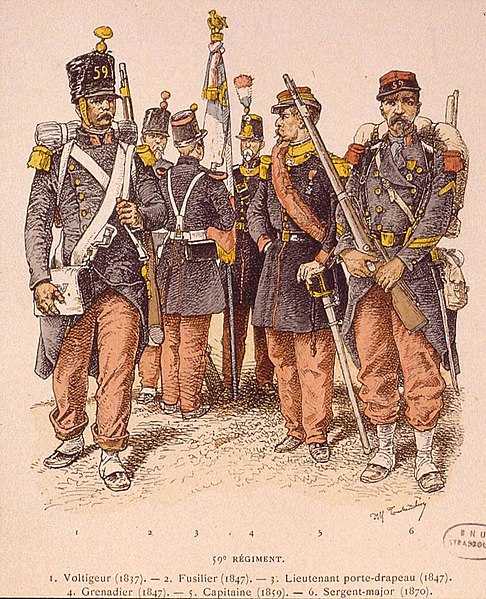 File:Uniformes du 59e régiment d'infanterie de 1837 à 1870.jpg