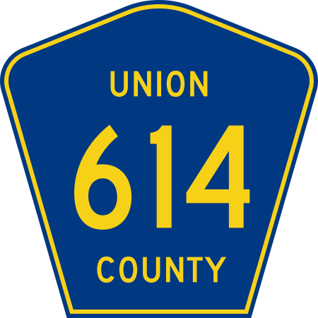 File:Union County Route 614 NJ.svg