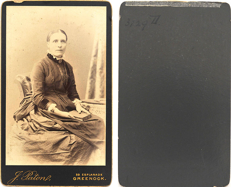 File:Unknown portrait by J Paton, Greenock, from mystery album (4353628607).jpg