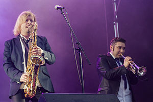 Marian Hilla i Krzysztof Tomaszewski podczas festiwalu Ursynalia 2013