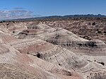 Badlands landscape in Ischigualasto