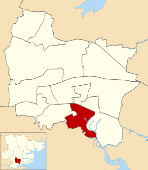 Location of Vange ward
