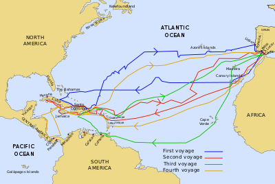 The four voyages of Christopher Columbus 1492–1503