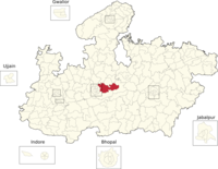 Vidhan Sabha constituencies of Madhya Pradesh (142-Sanchi).png