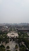 Vista desde la Gran Pagoda del Ganso Salvaje, en 2014